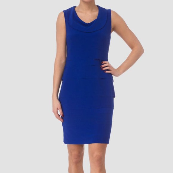 Joseph Ribkoff Dresses & Skirts - ⭐️ Host Pick ⭐️ Joseph Ribkoff | Chic Blue Sleeveless Midi Dress
